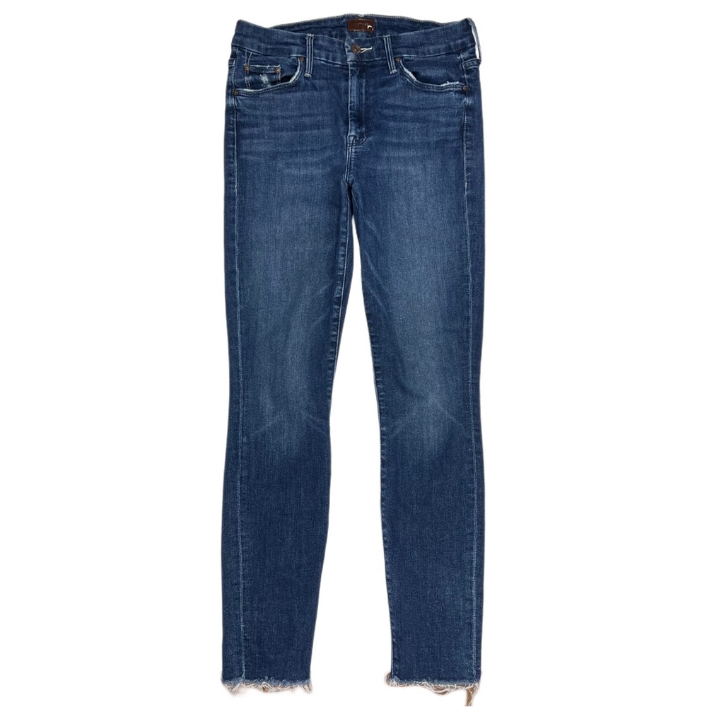 {MOTHER} "The Looker Ankle Fray" Invitation Only Slim Skinny Stretch Denim Jeans
